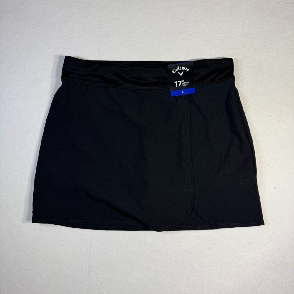 Callaway Women's True Sculpt Stretch Shape Skort Black Size L Moisture Wicking